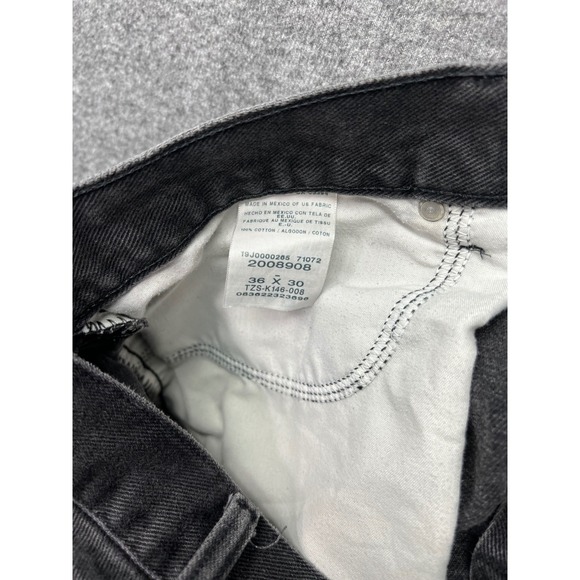 Lee Jeans Mens 36x30 Black Fit 36x29 Regular Straight Denim Pants TZS-K146-008 - Picture 13 of 16